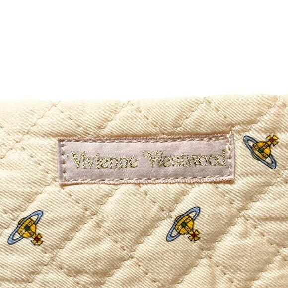 Vivienne Westwood Vintage Orb Logo Terry Cloth Tote Bag Light Blue [106030] - Picture 13 of 13